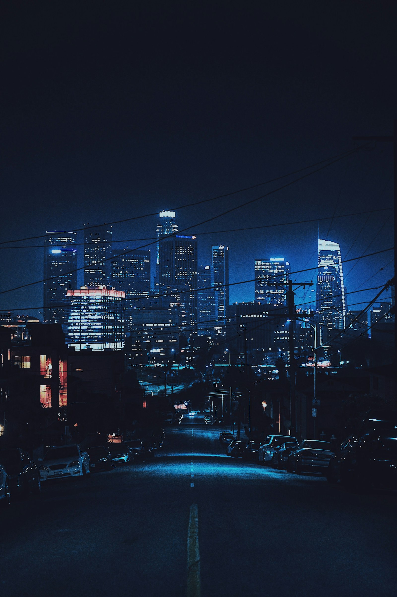 dusk over the new city