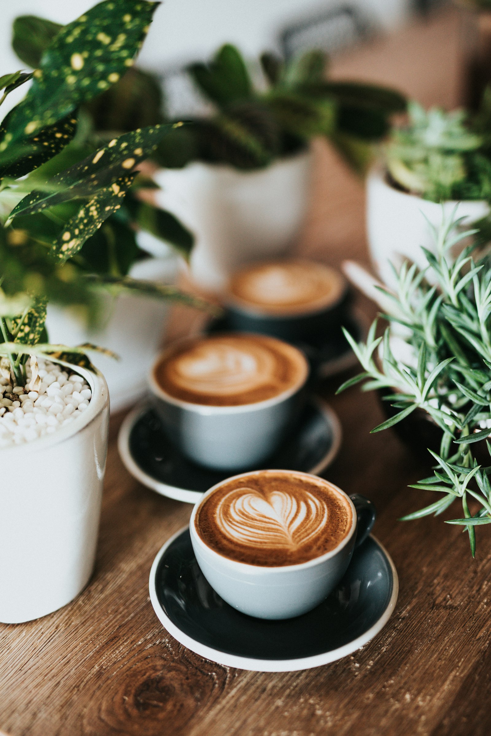 a cup of coffee on a table