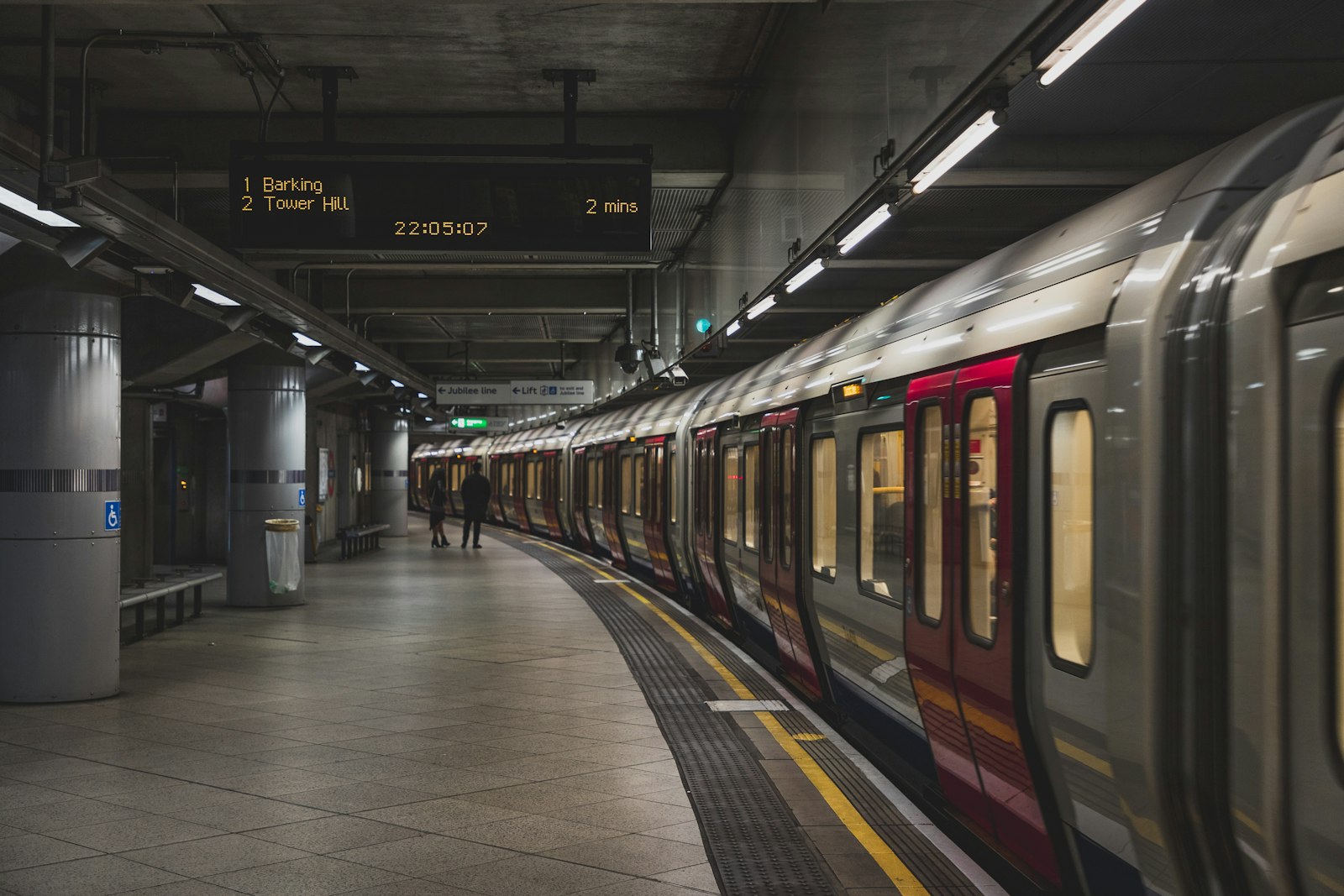 waiting on the platform